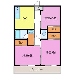 黄瀬川ハイツの物件間取画像